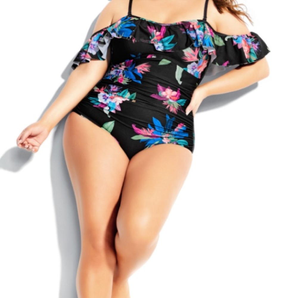 elba one piece black swimsuit